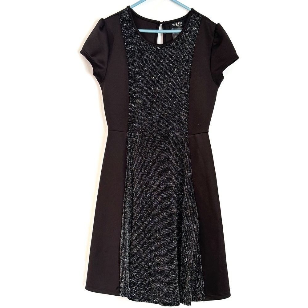 2 Hip By Wrapper Black Dress Girls Size 12 Holiday Special Occasion Dresses